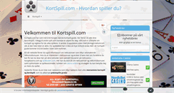 Desktop Screenshot of kortspill.com