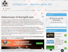 Tablet Screenshot of kortspill.com